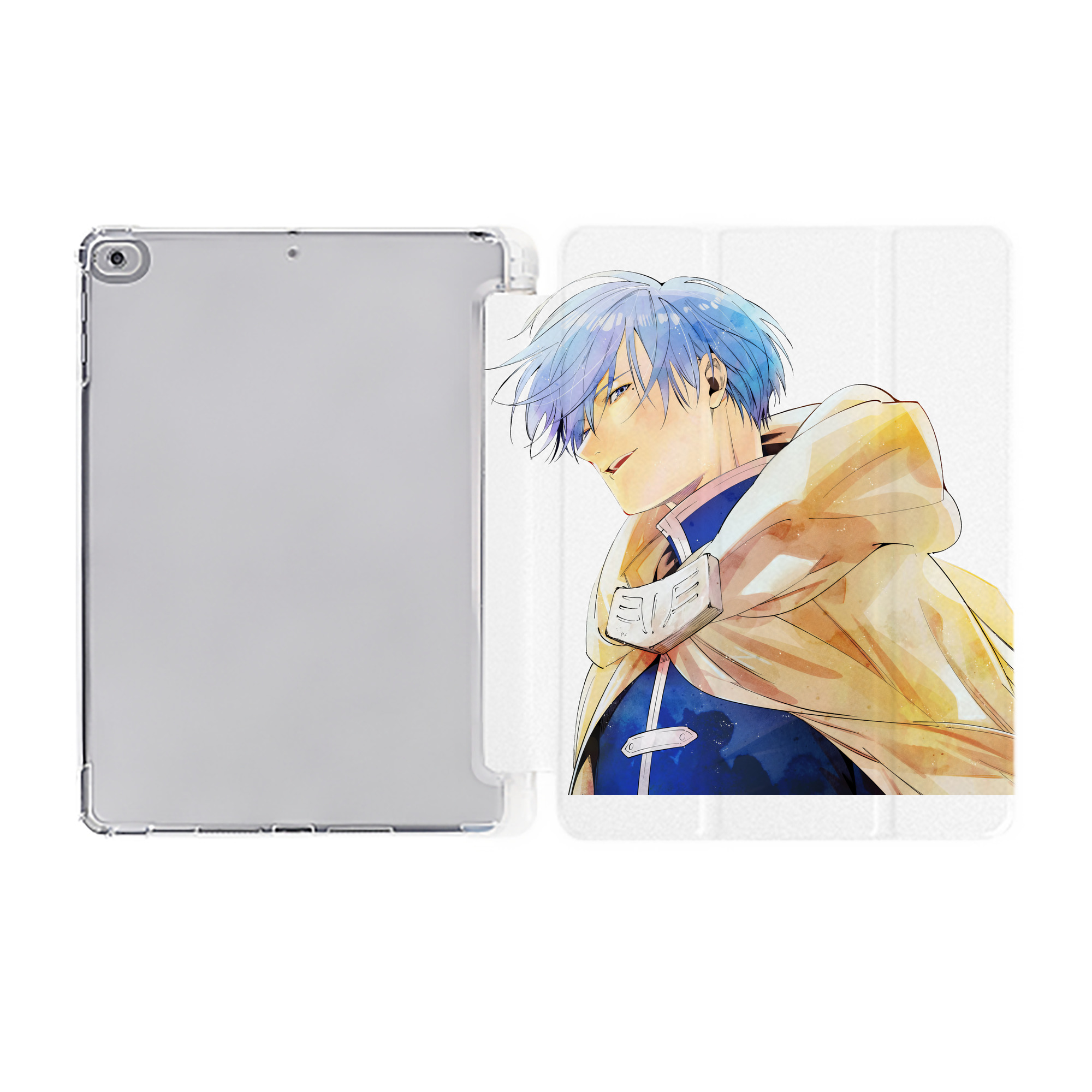 （画像用） 葬送のフリーレン Frieren IPad ケース ペン収納付き 三つ折りスタンド PUレザー×シリコン 対応機種9.5/10.5/10.9インチ